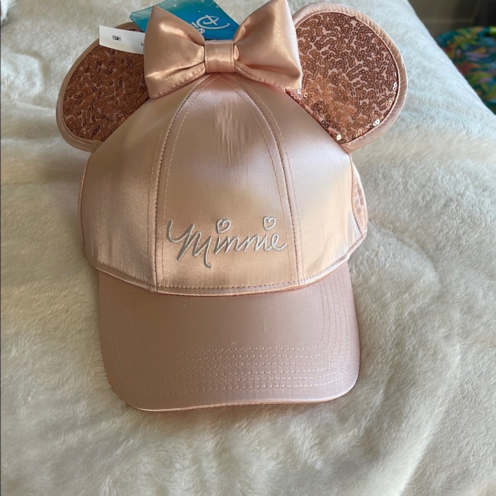 Minnie Mouse Pink Sequin Ears Cap